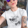 T Shirt "Steampunk Sunrise Cat " - Steampunk Fantasie