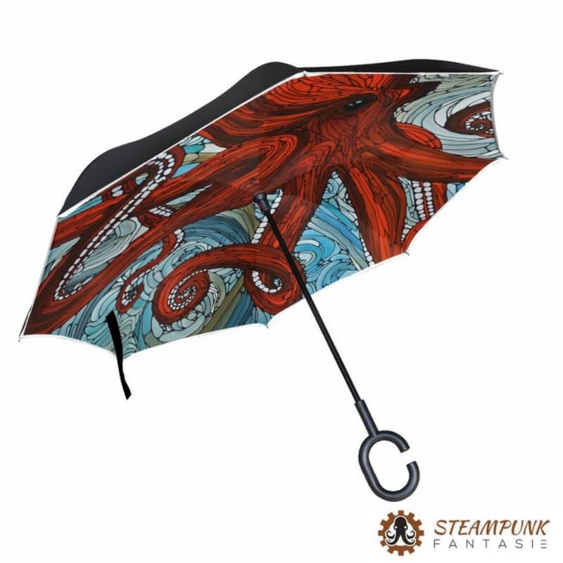 Parapluie pieuvre géante "Bloody Kraken" - Steampunk Fantasie